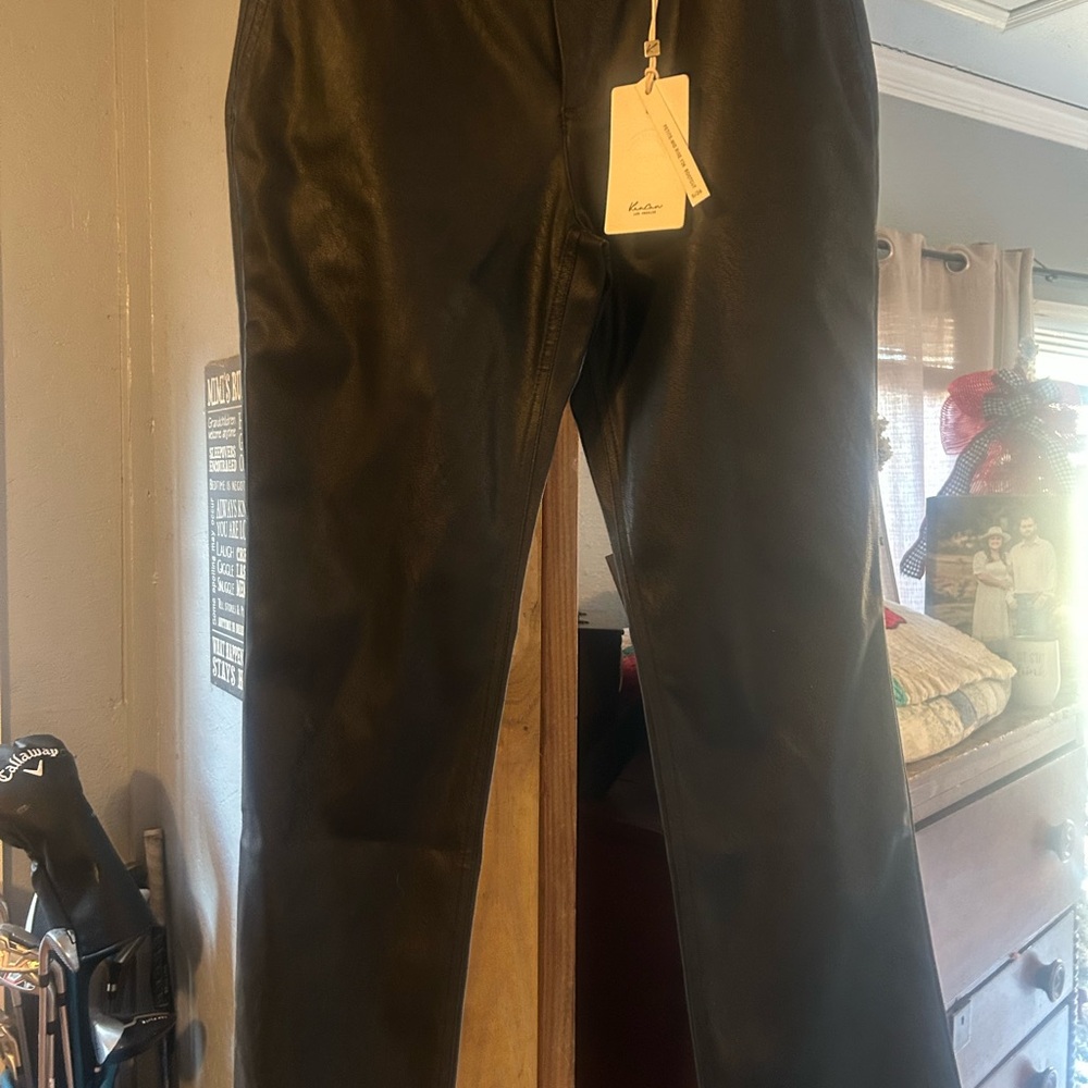 Black Leather Pants